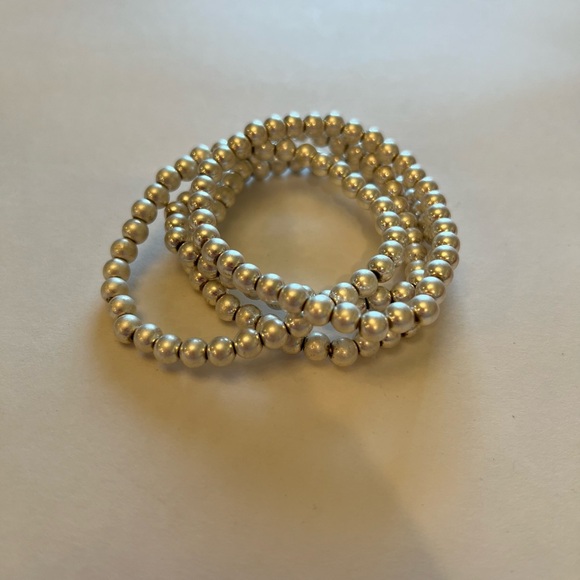 3/$15 or 4/$20 Plunder Design silver beaded bracelet set - Picture 1 of 3